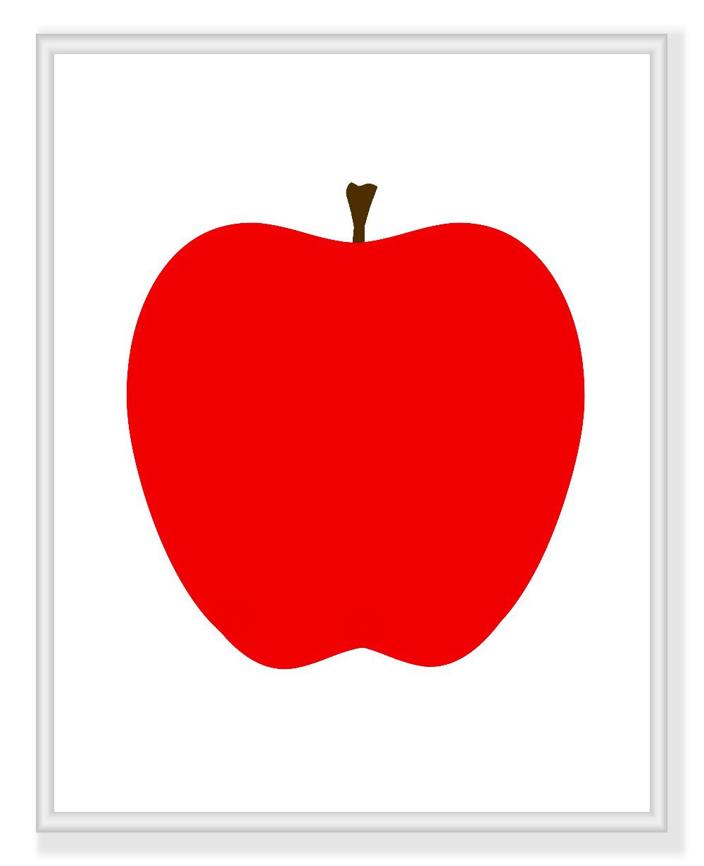 Modern Apple print for your kitchen or home