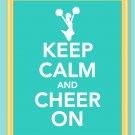 Keep Calm and Cheer On Print for cheerleaders