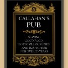 Personalized pub print for your home or man cave