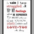 Pride and Prejudice Mr. Darcy's Proposal Print