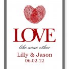 Keepsake print with Thumbprint Heart
