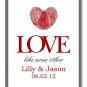 Keepsake print with Thumbprint Heart