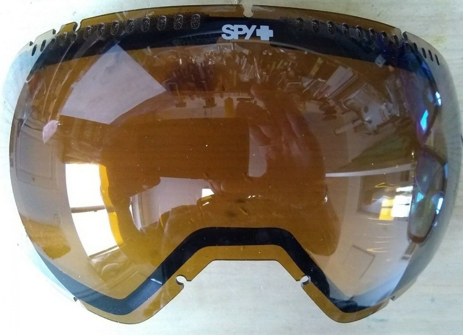 Spy Platoon Replacement Snow Goggle Lens Yellow w Lt Black Mirror