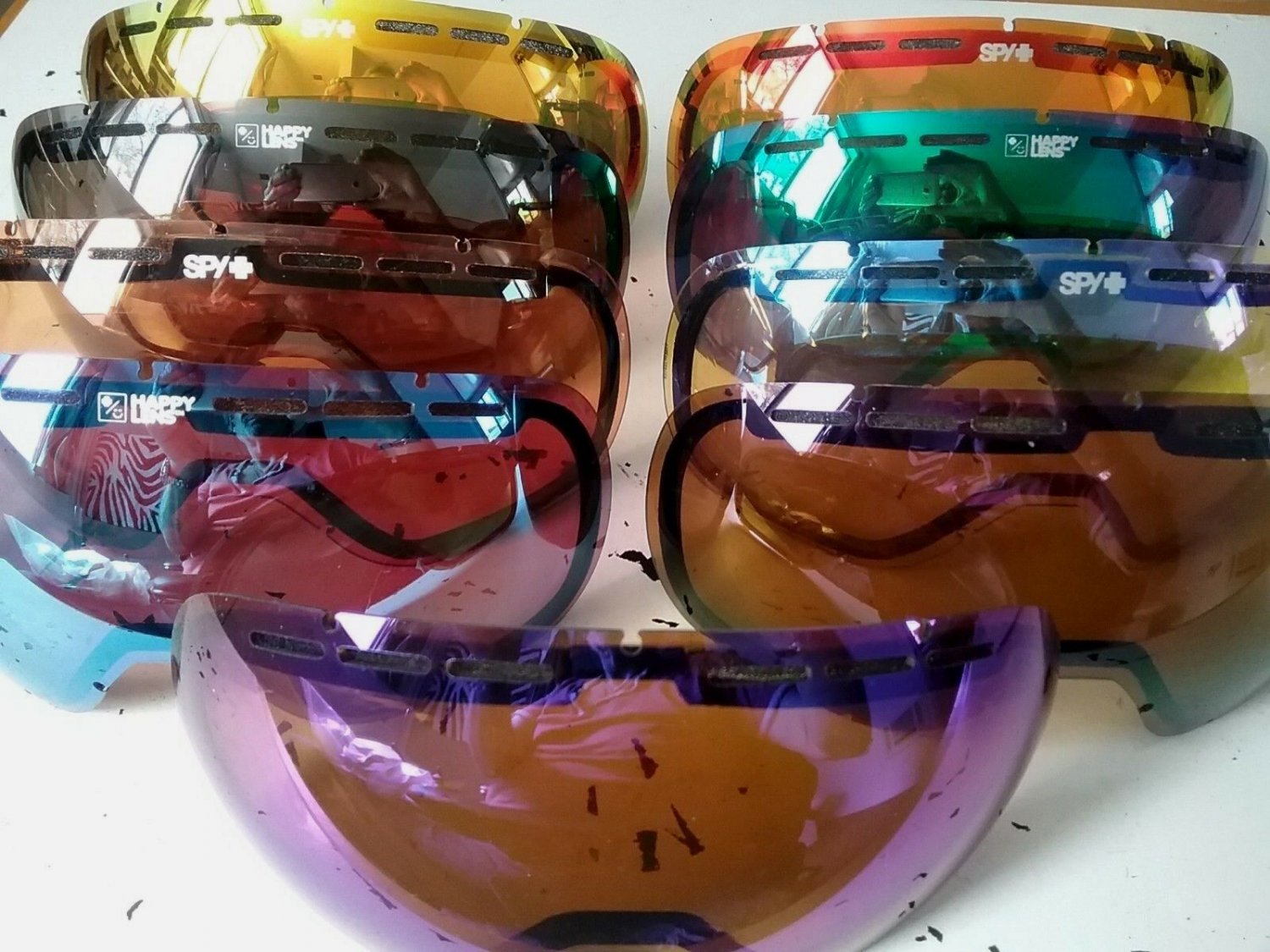 Spy Platoon Replacement Snow Goggle Lens Yellow w Lt Black Mirror