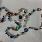 Handmade Gypsy Necklace made of vintage beading and buttons
