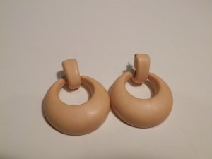 Drop hoop earrings  50% OFF!    #1003-e-1kc