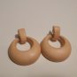 Drop hoop earrings  50% OFF!    #1003-e-1kc