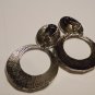 Retro enamel drop hoop earrings  #1002-e-1kc