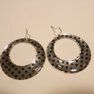 Polka dot drop hoop earrings 50% OFF!  #1001-e-1kc