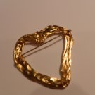 Heart shaped brooch #1004-b-1kc