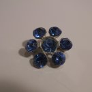 Blue Flower Brooch #1003-b-1kc