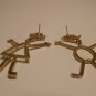 Stick people earrings  #1006-e-1kc