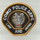 COMO MISSISSIPPI POLICE PATCH BADGE UNITED STATES