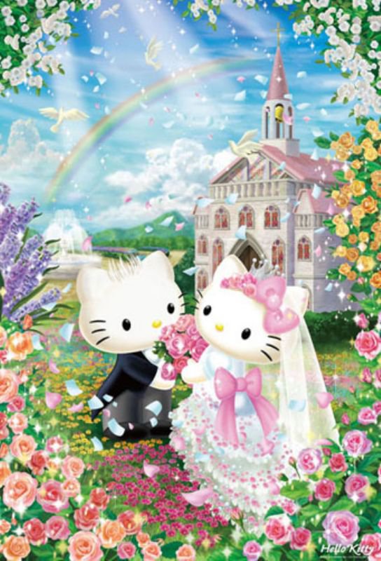 B-31-369 Hello Kitty And Daniel Church Wedding (Beverly Sanrio Jigsaw ...