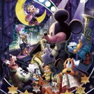 D-1000-477 Tenyo Disney Mickey Swinging Night - Japan Jigsaw Puzzle