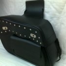 MOTORCYCLE MOTORBIKE CRUISER BIKE LEATHER SADDEL BAGS