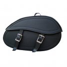 MOTORCYCLE MOTORBIKE CRUISER BIKE LEATHER SADDEL BAGS