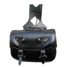 MOTORCYCLE MOTORBIKE CRUISER BIKE LEATHER SADDEL BAGS