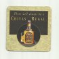 CHIVAS REGAL BLENDED SCOTCH WHISKY ADVERTISING MAT COASTER