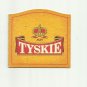 TYSKIE BEER POLISH ADVERTISING BEER MAT COASTER