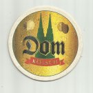 DOM KOLSCH GERMAN ADVERTISING BEER MAT COASTER