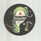 HEINEKEN LAGER BEER POLISH LANGUAGE ADVERTISING BEER MAT COASTER