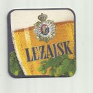 LEZAJSK BEER POLISH ADVERTISING BEER MAT COASTER