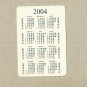 GREENALL'S GIN & TONIC RUSSIAN LANGUAGE ADVERTISING CALENDAR CARD 2004