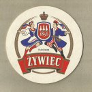 ZYWIEC BEER POLISH ADVERTISING BEER MAT COASTER