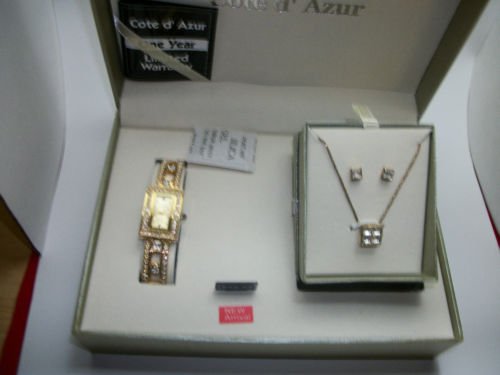 Cote d azur watch best sale necklace and earring set