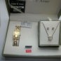 Cote d' Azur Watch, Necklace and Earings, New Gift Set-Great Christmas Gift