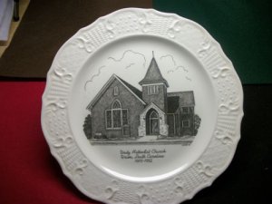 Unity Methodist Church, Union, SC Commemorative, by Edwards China , US Made