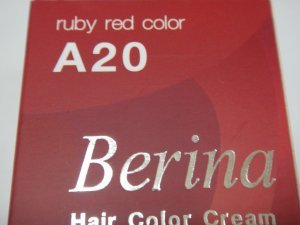 Permanent Hair Dye Berina Ruby Red Color