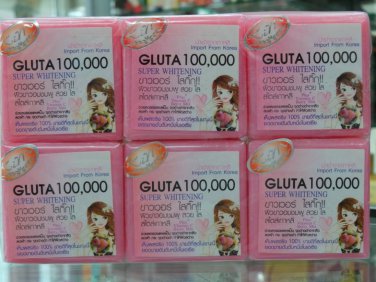 X6 Bars Gluta 100000 Bleaching Whitening   Soap