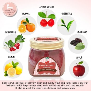 acerola cherry scrub gel reduce circles and blemishes 200g acerola cherry scrub gel reduce circles and blemishes 200g