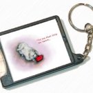 American Eskimo Dog - Flashlight Keychain - cute eskie design