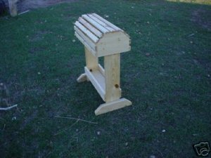 Pine Saddle Rack Stand with Tray
