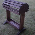 Pine Saddle Rack / Stand W/Tray Finished