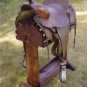 Pine Saddle Rack / Stand W/Tray Finished