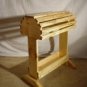 Pine Saddle Rack / Stand W/Tray Finished