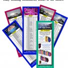 Bible Bookmarks - Assorted Package of 18 (in 3 sizes)