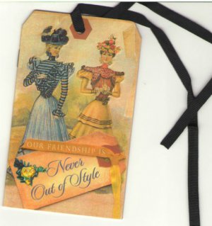 Unique Greeting Card w/ string, magnet & custom envelope "Our Friendship..."