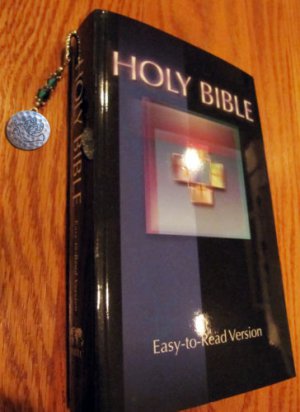 Holy Bible, Plus Metal Bookmark with a DOVE etched in the pendant
