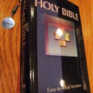 Holy Bible Plus Metal Bookmark with "BELIEVE" etched in the pendant