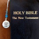 Shepherd's Staff Inspirational Bookmark with Pendant