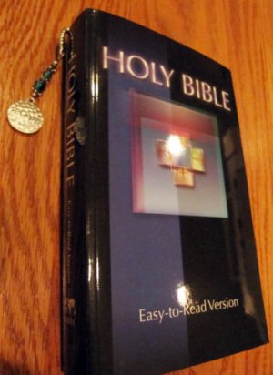 Holy Bible, Plus Metal Bookmark with "HOPE" etched in the pendant