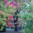 Note cards with envelopes -Faithful Unto Death-Packof10