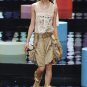 Sale! Marithe+Francois Girbaud Summer cotton skirt khaki