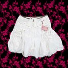 Sale! Marithe+Francois Girbaud Summer cotton skirt white