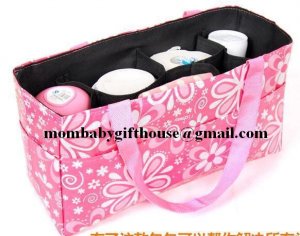 V Coool Diaper Bag Organiser / Insert with Printing - Pink